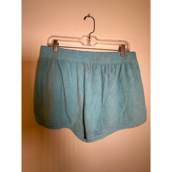 Offline by Aerie Smiley Face Blue Lounge Shorts - Size Large - Picture 3 of 4